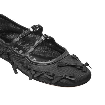 THE BOW MESH KIKI BALLERINA
